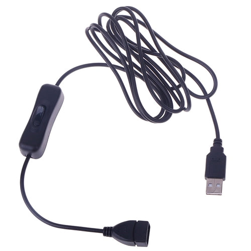 1 USB-Verlängerungskabel Stecker auf Buchse mit Ein-/Ausschalter