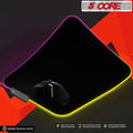 Gaming mouse pad. RGB with 12 light modes and 2 lighting zones.