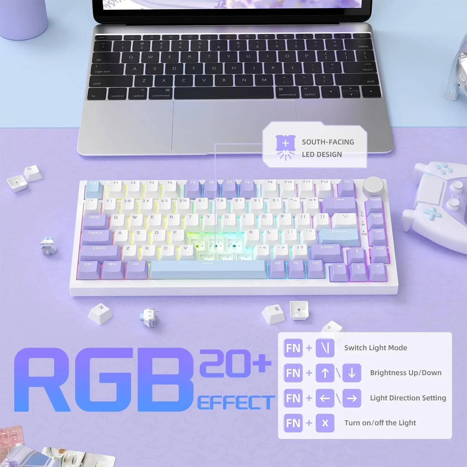 AJAZZ AK820 - Teclado mecánico, diseño del 75%