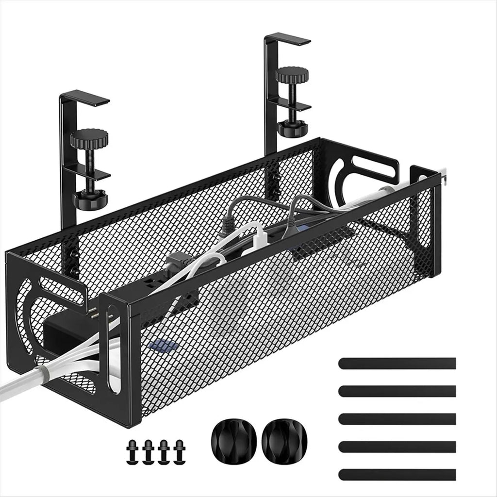 Under desk cable management box