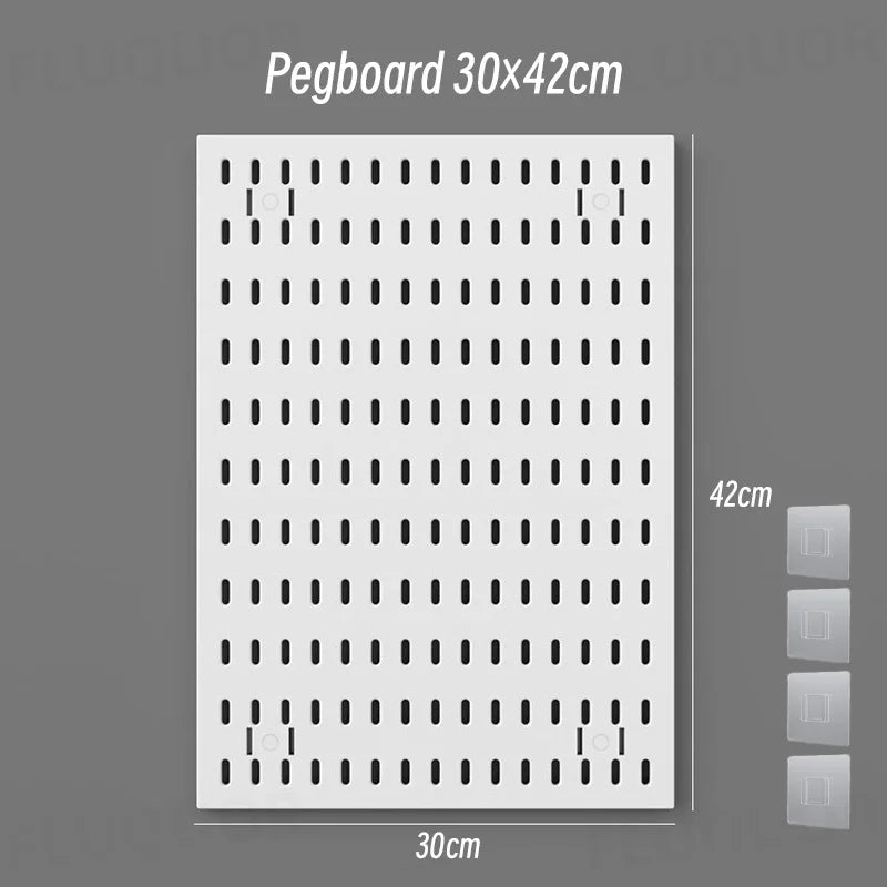 Tablero perforado para sala de juegos, muy personalizable