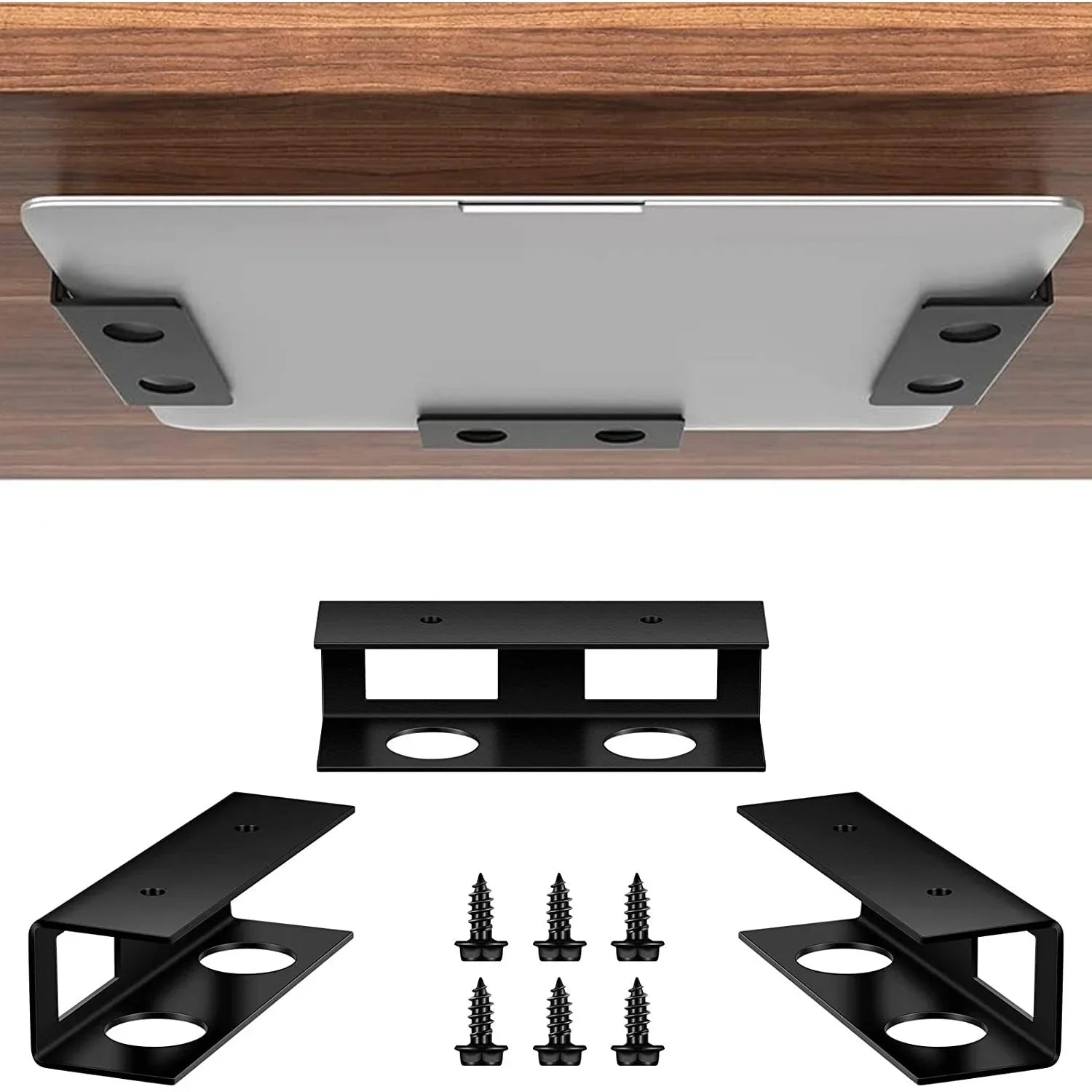 Soporte de portátil para debajo de la mesa