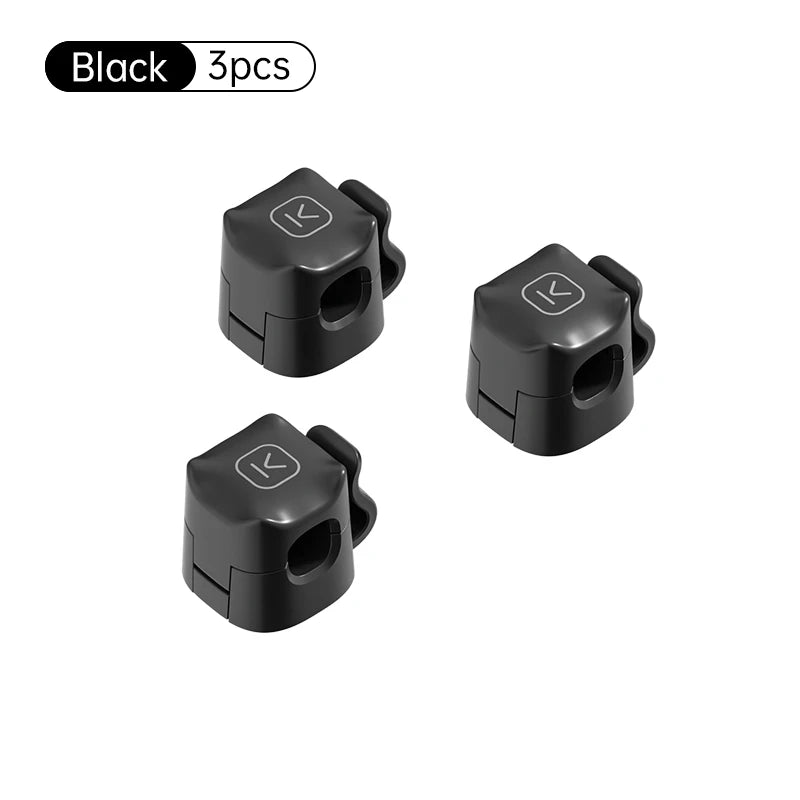 Clips para cables, soportes pequeños con adhesivo para cables. 3/6 Pcs