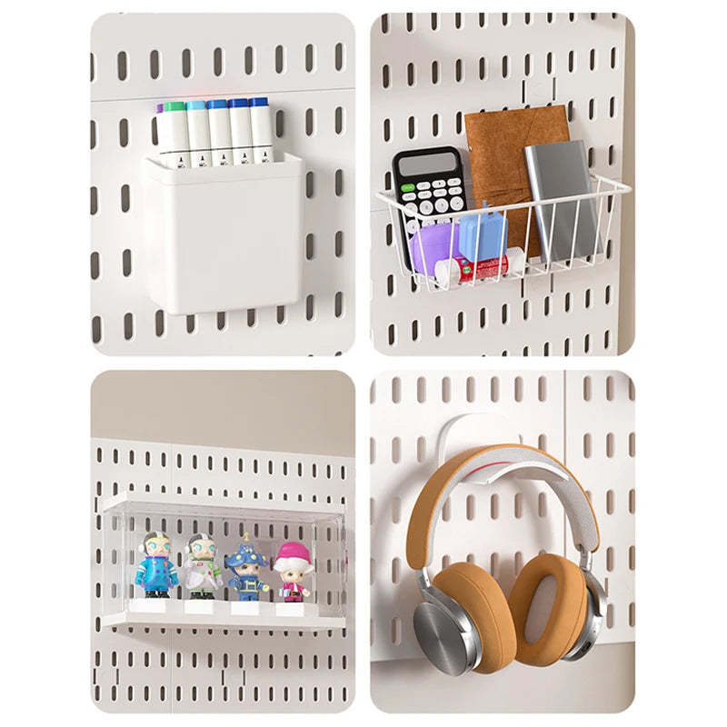Tablero perforado para sala de juegos, muy personalizable