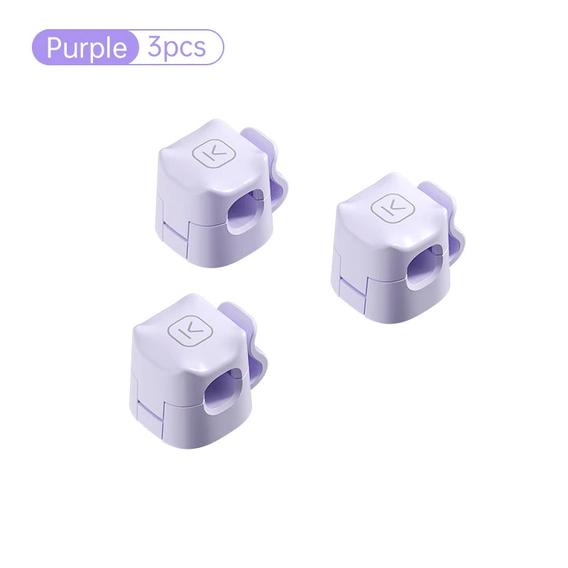 Clips para cables, soportes pequeños con adhesivo para cables. 3/6 Pcs