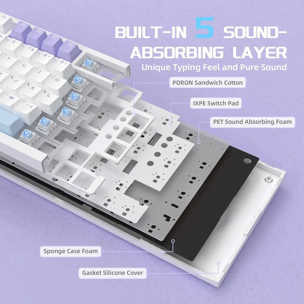 AJAZZ AK820 - Teclado mecánico, diseño del 75%
