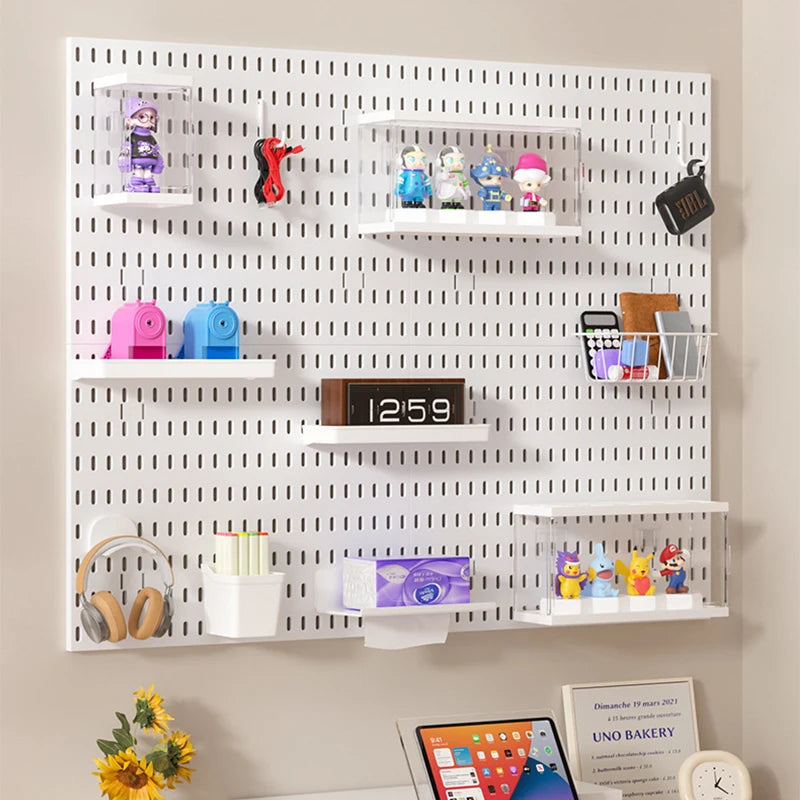 Tablero perforado para sala de juegos, muy personalizable