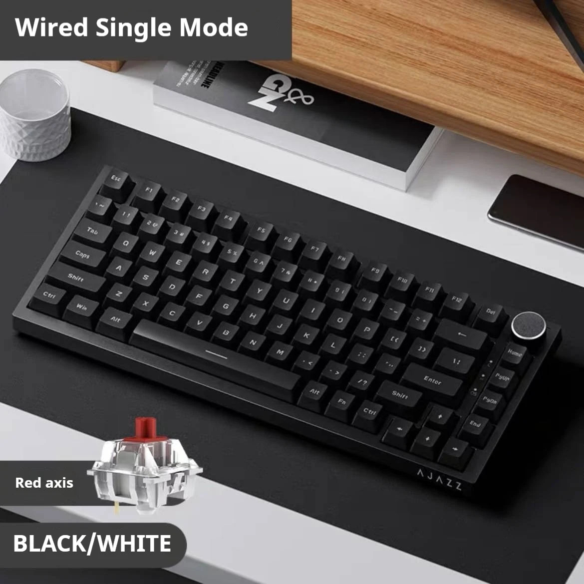AJAZZ AK820 - Mechanische Tastatur, 75% Layout