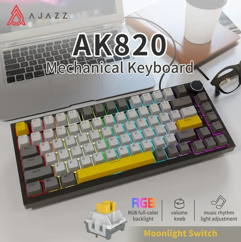 AJAZZ AK820 - Mechanische Tastatur, 75% Layout