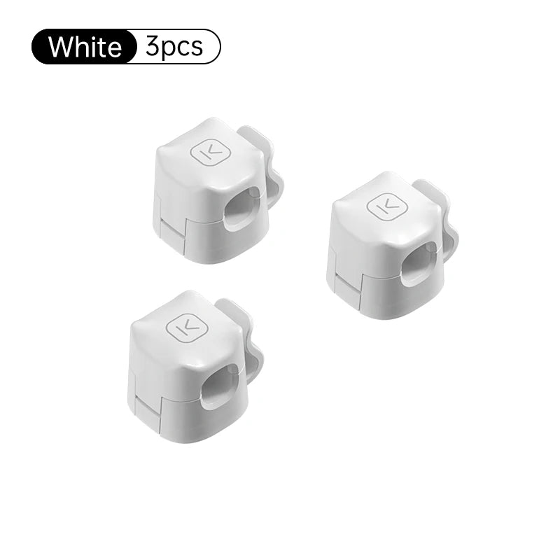 Clips para cables, soportes pequeños con adhesivo para cables. 3/6 Pcs