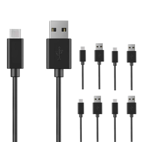 USB-auf-USB-C-Kabel, 5er-Pack, 65 W Schnellladung und Datenübertragung.